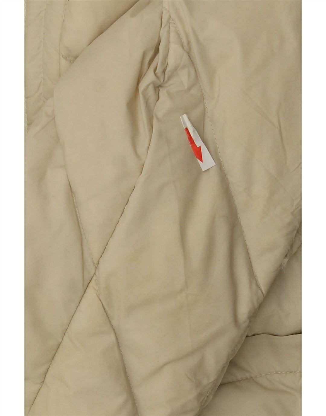 Karen Millen Womens Hooded Padded Jacket UK 12 Medium  Off White Polyamide