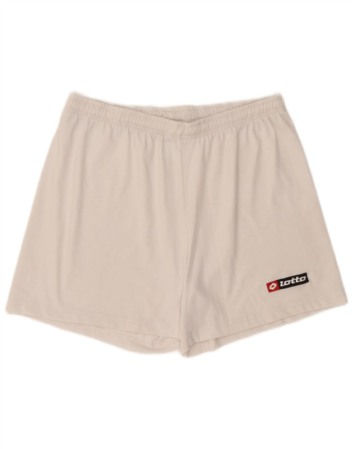 Lotto Mens Sport Shorts Large White Polyester