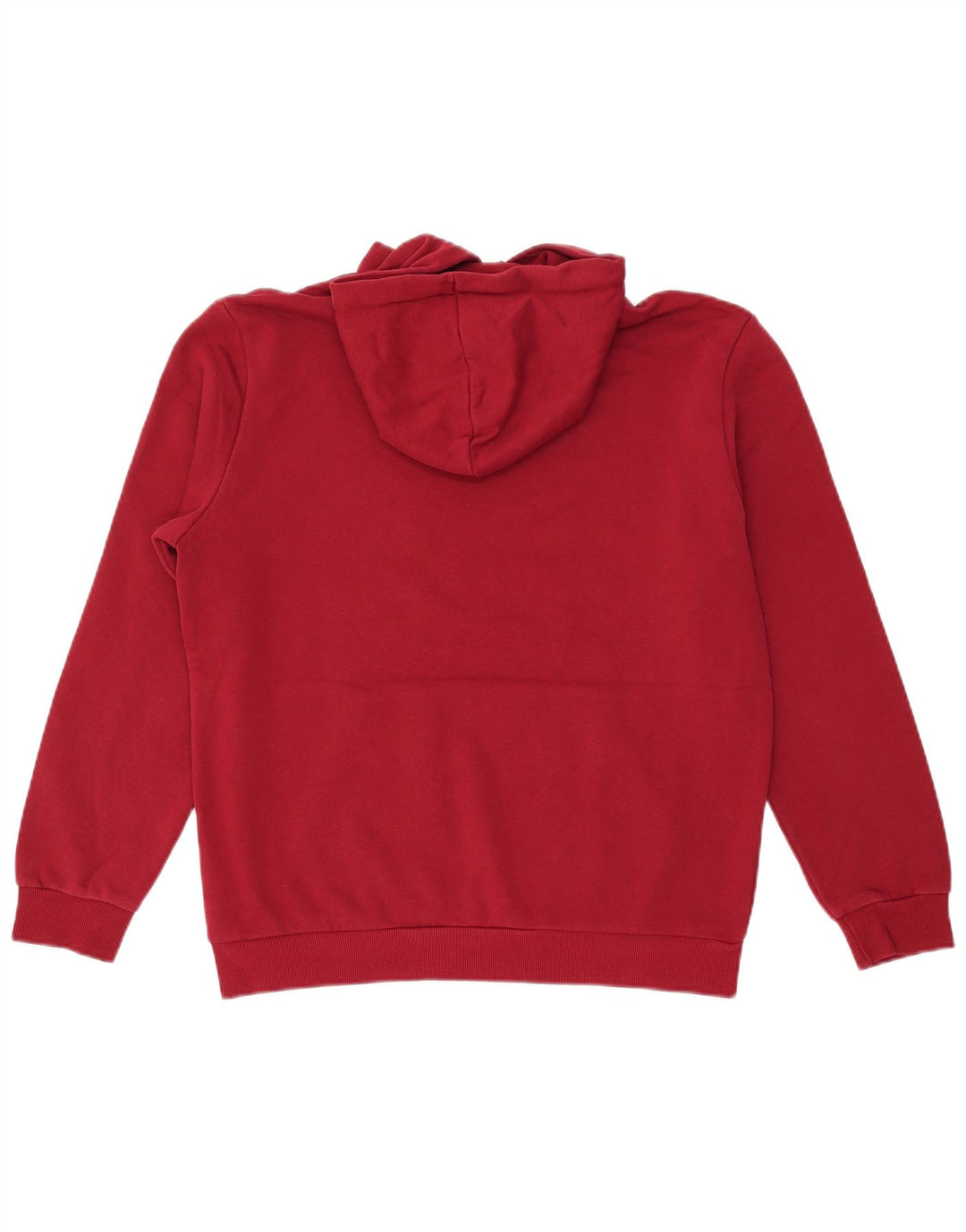 PUMA Mens Graphic Hoodie Jumper Medium Maroon Cotton