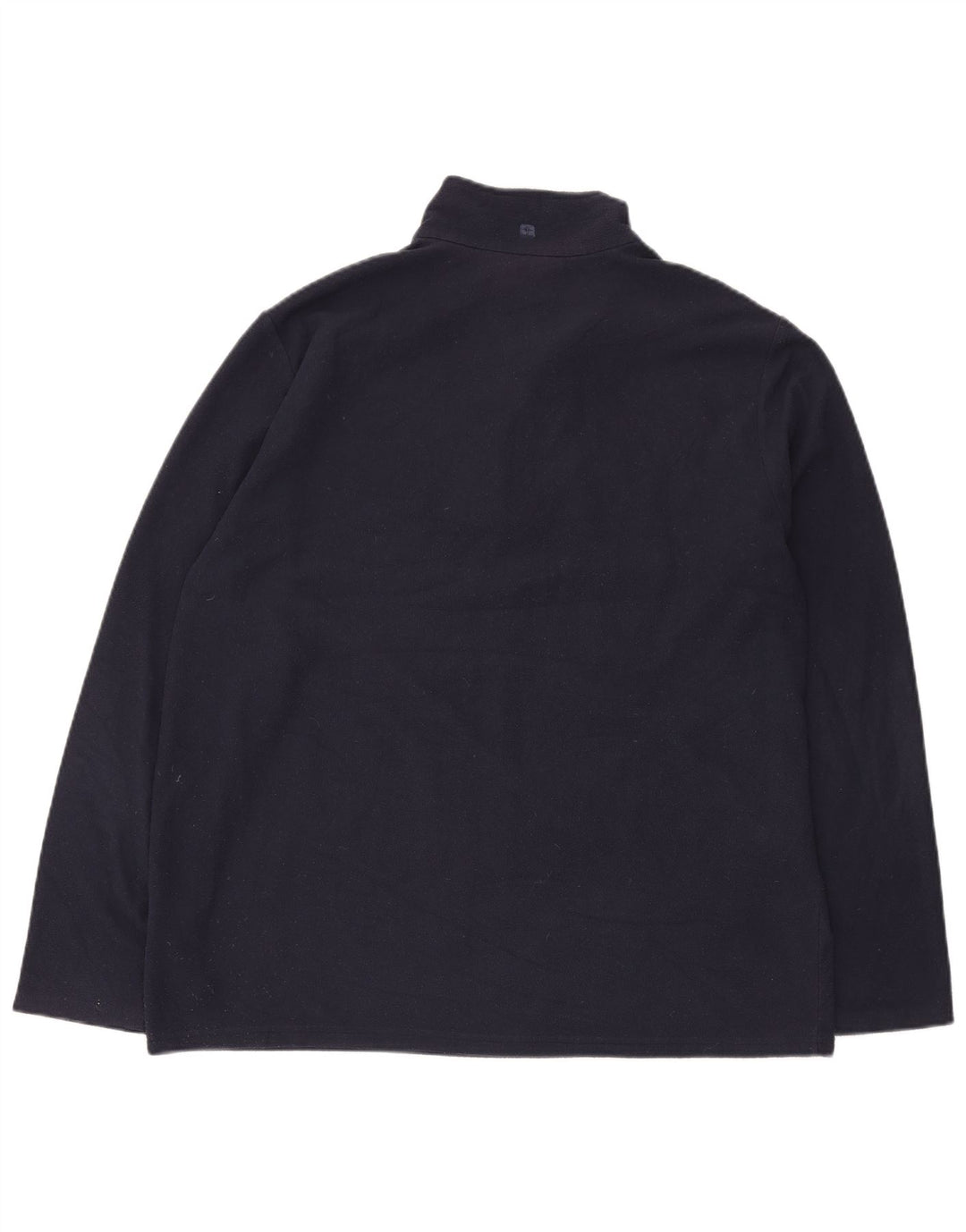 MOUNTAIN WAREHOUSE Mens Zip Neck Fleece Jumper XL Navy Blue Polyester