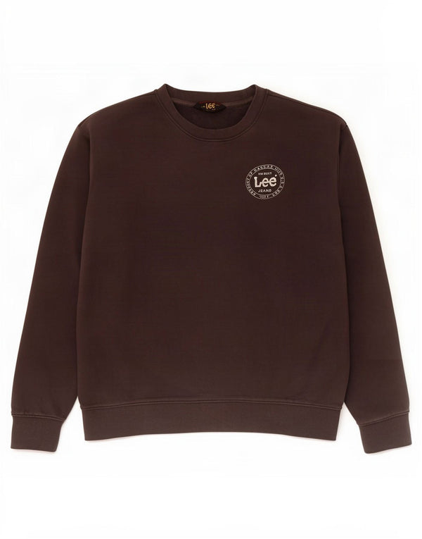 Lee Mens Regular Fit Sweatshirt Jumper Large Grey Cotton