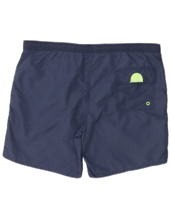 Sundek Mens Swimming Shorts Large  Navy Blue Nylon