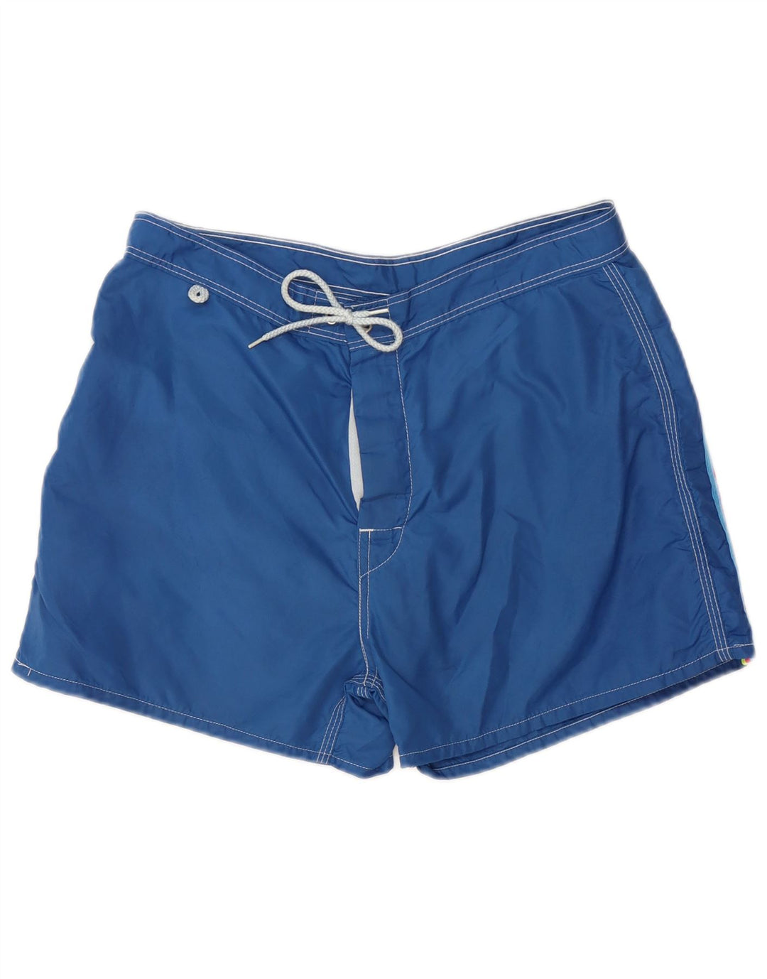 Sundek Mens Swimming Shorts Medium  Blue Nylon