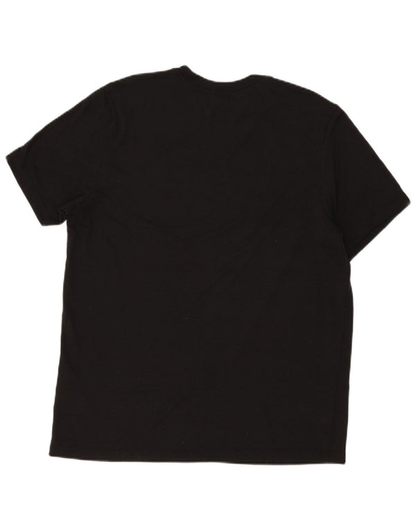 Nike Mens Dri Fit Graphic T-Shirt Top Large Black Polyester