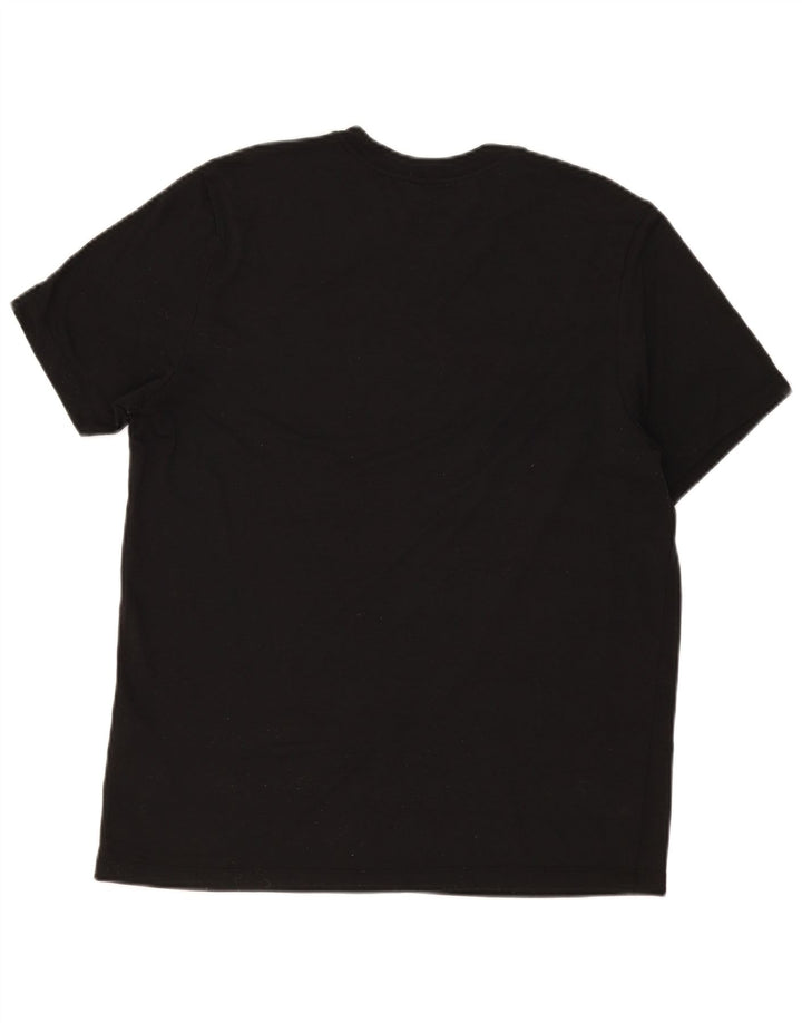 Nike Mens Dri Fit Graphic T-Shirt Top Large Black Polyester