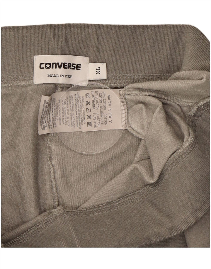CONVERSE Womens Sport Shorts UK 18 XL Grey Cotton