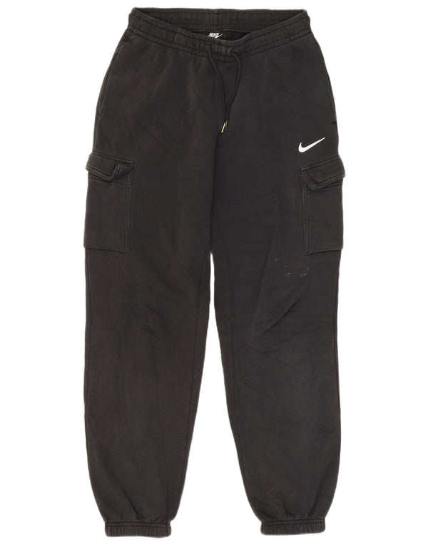 Nike Mens Loose Fit Cargo Tracksuit Trousers Joggers Small Black Cotton