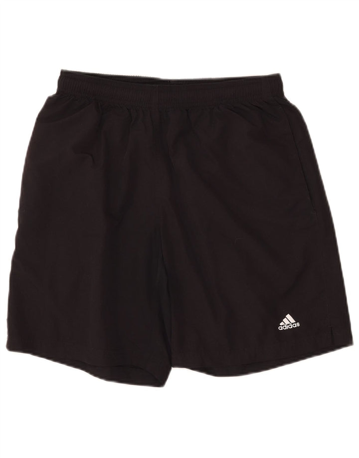 ADIDAS Mens Sport Shorts Small Black Polyester