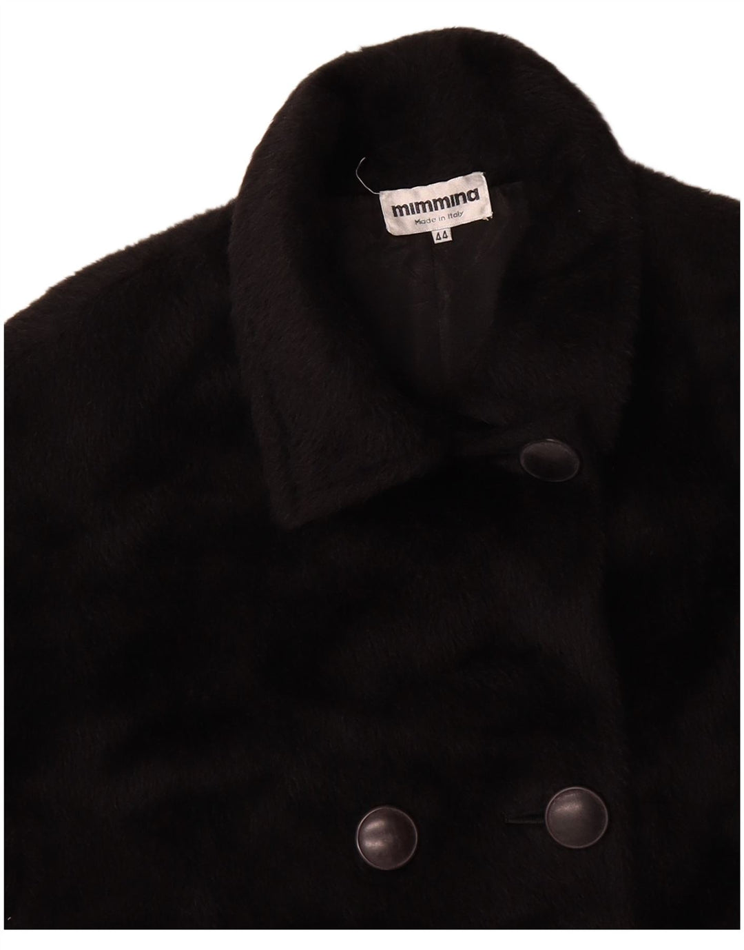 MIMMINA Womens Oversized Overcoat IT 44 Medium Black