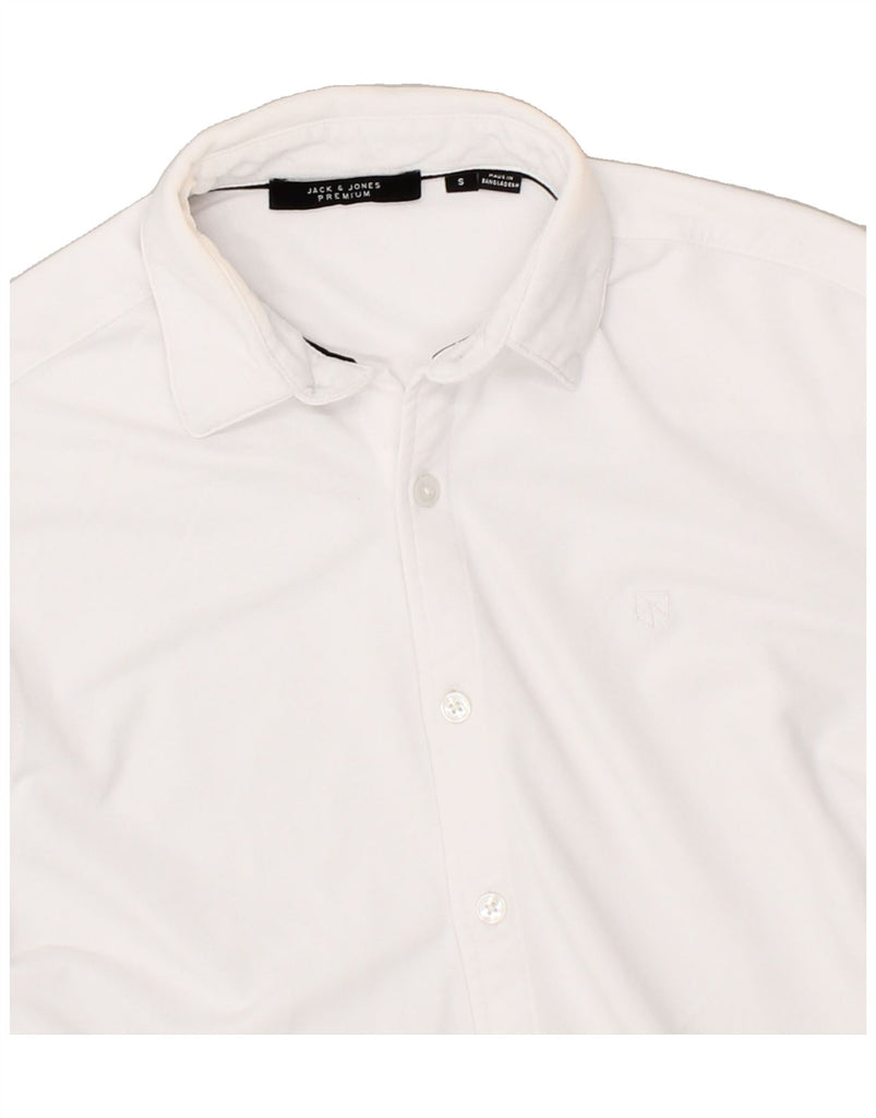 JACK & JONES Mens Shirt Small White Cotton | Vintage Jack & Jones | Thrift | Second-Hand Jack & Jones | Used Clothing | Messina Hembry 