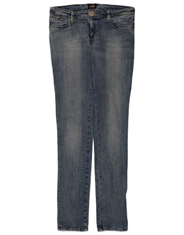 Lee Womens Low Waist Skinny Jeans W28 L34 Blue Cotton