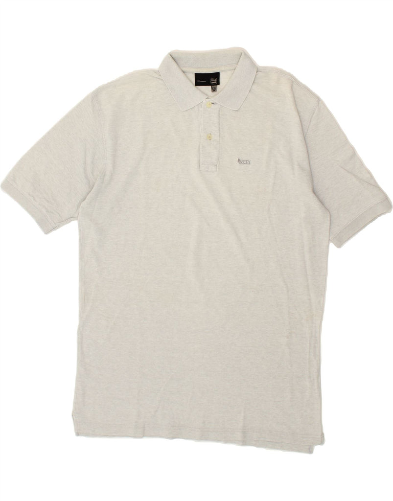 GAS Mens Polo Shirt 2XL Grey Cotton Vintage Gas and Second-Hand Gas from Messina Hembry 