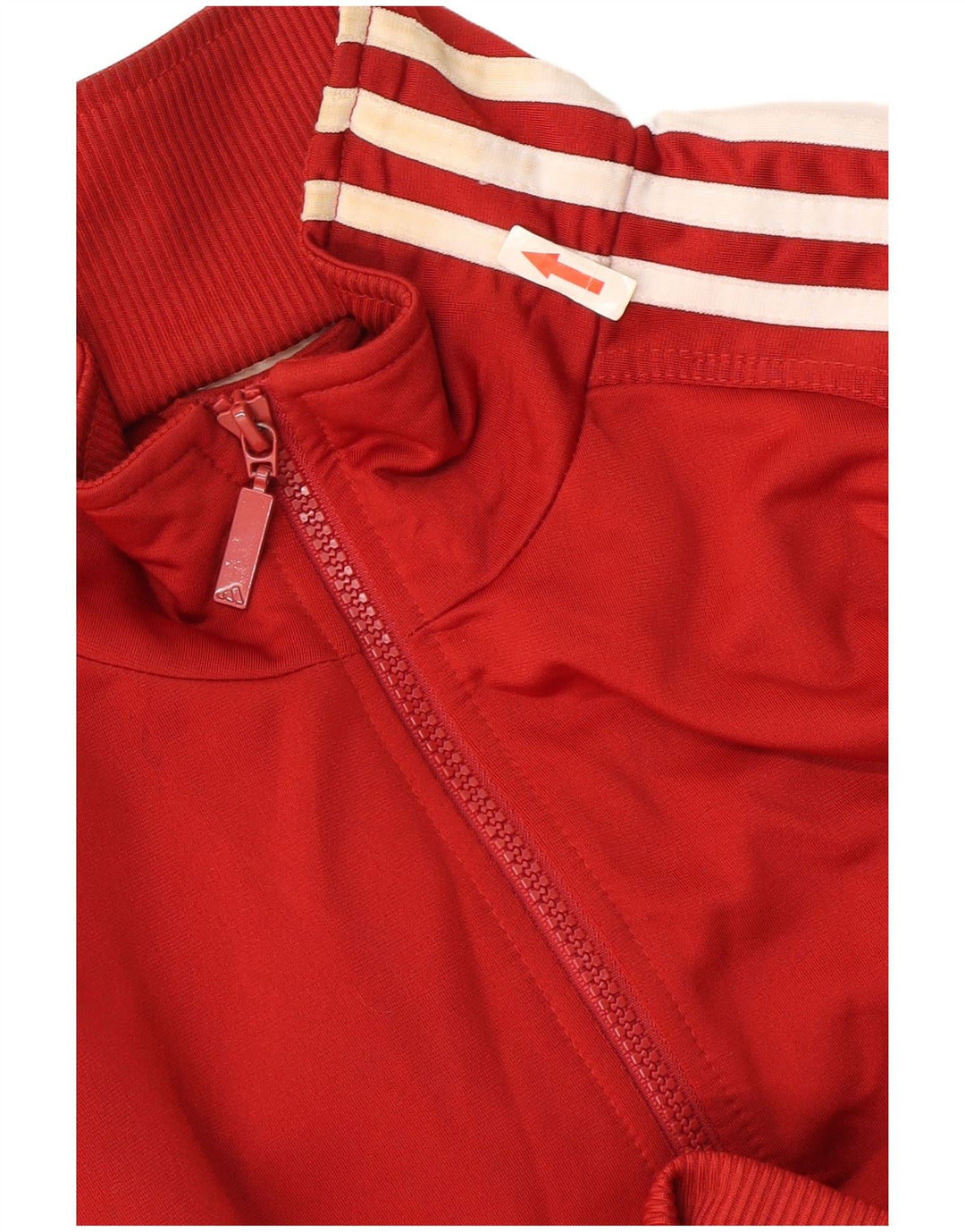 Adidas Mens Tracksuit Top Jacket UK 40/42 Medium Red Polyester