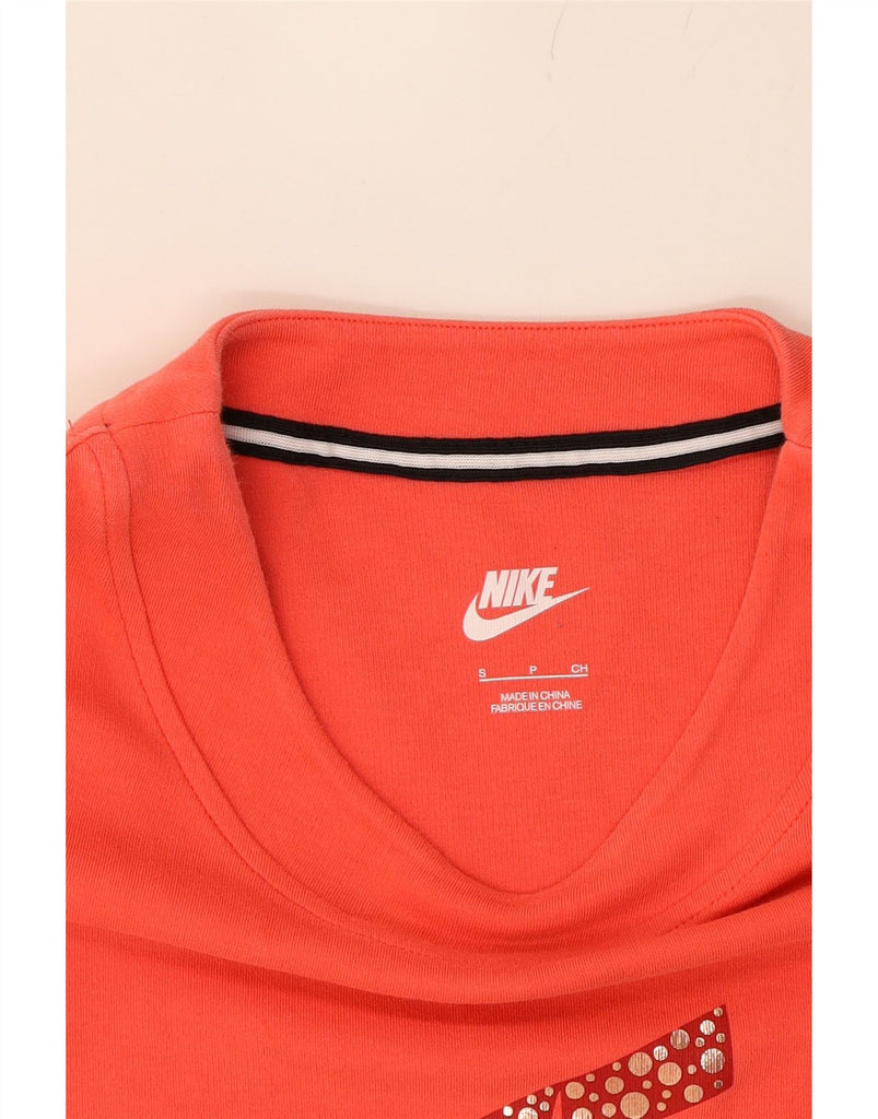 NIKE Womens Oversized Graphic T-Shirt Dress UK 10 Small Red Cotton Vintage Nike and Second-Hand Nike from Messina Hembry 