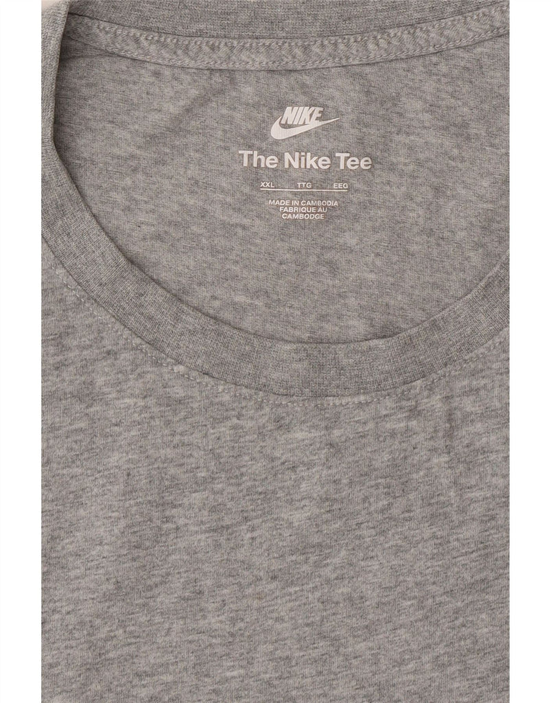 NIKE Mens T-Shirt Top 2XL Grey Cotton Vintage Nike and Second-Hand Nike from Messina Hembry 