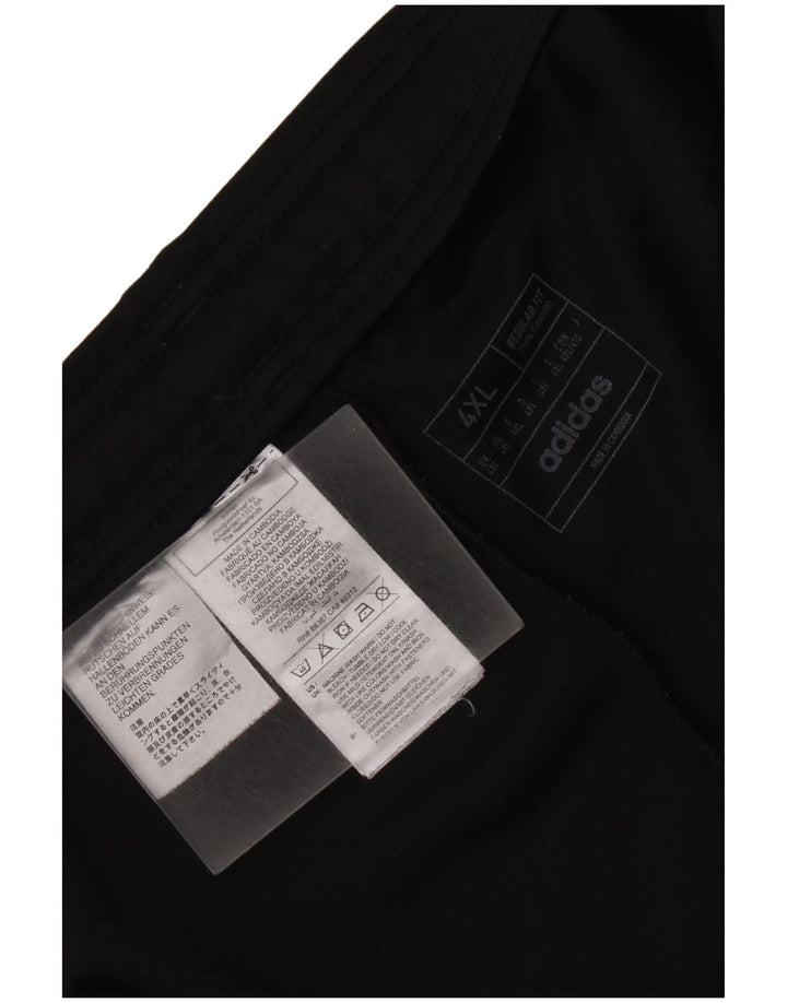 Adidas Mens Aeroready Regular Fit Tracksuit Trousers 4XL Black Polyester