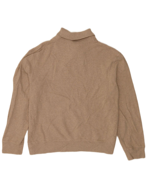 Polo Ralph Lauren Mens Shawl Neck Jumper Sweater 2XL Beige Cotton