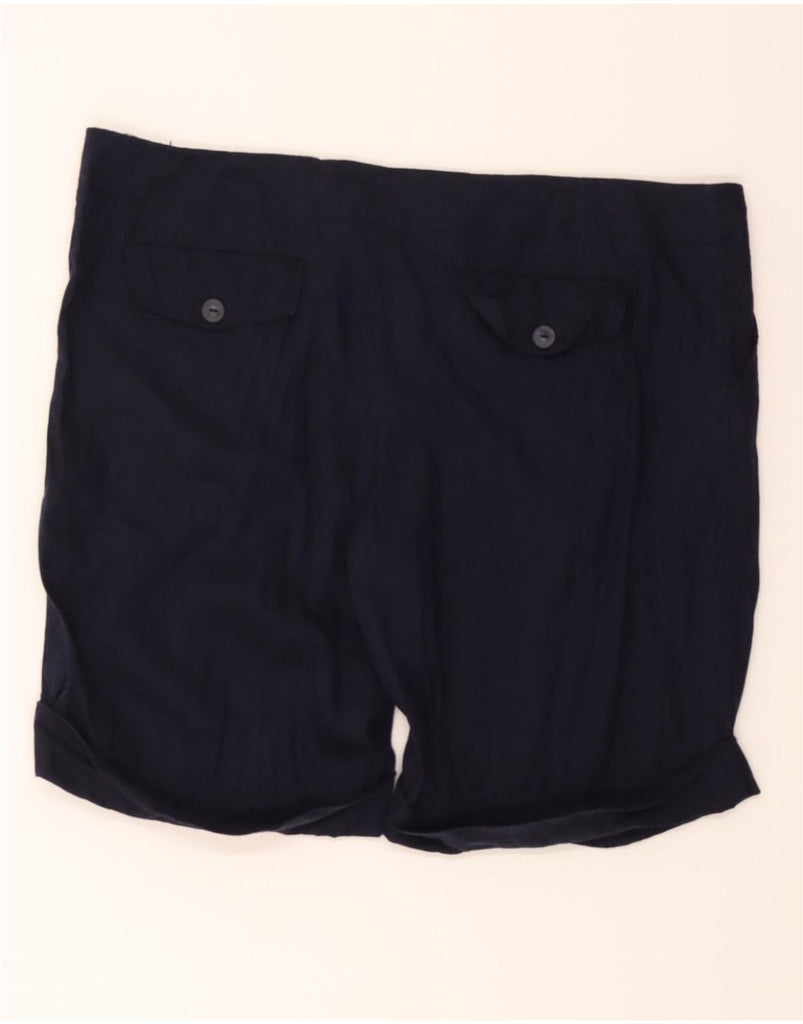 MOSSIMO Womens Chino Shorts US 18 2XL W40  Navy Blue Linen Vintage Mossimo and Second-Hand Mossimo from Messina Hembry 