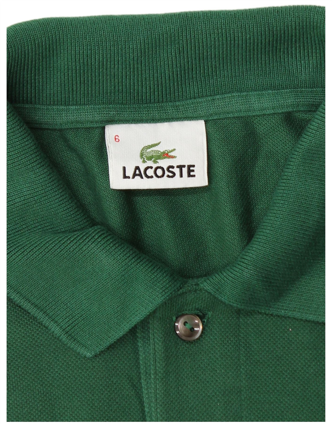 Lacoste Mens Polo Shirt Size 6 XL Green