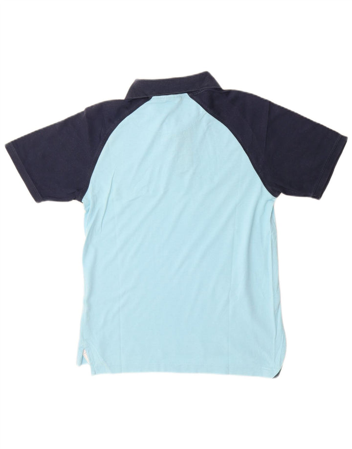 Nike Mens Polo Shirt UK 36/38 Small Blue Colourblock Cotton
