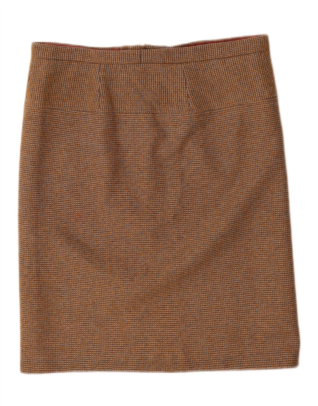 Vintage Womens Straight Skirt W34 Large Brown