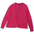 Marks & Spencer Womens Open Cardigan Sweater UK 12 Medium Pink Viscose