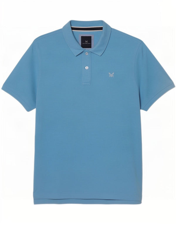 Crew Clothing Mens Polo Shirt Large Blue Cotton