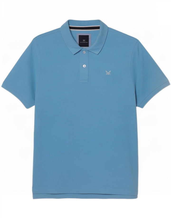 Crew Clothing Mens Polo Shirt Large Blue Cotton