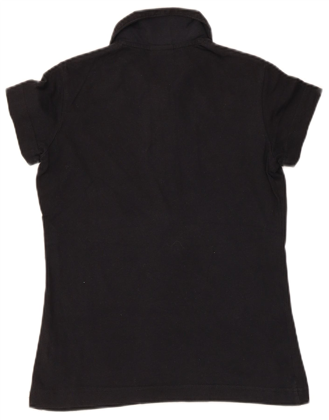 NIKE Womens Graphic Polo Shirt UK 8/10 Small Black
