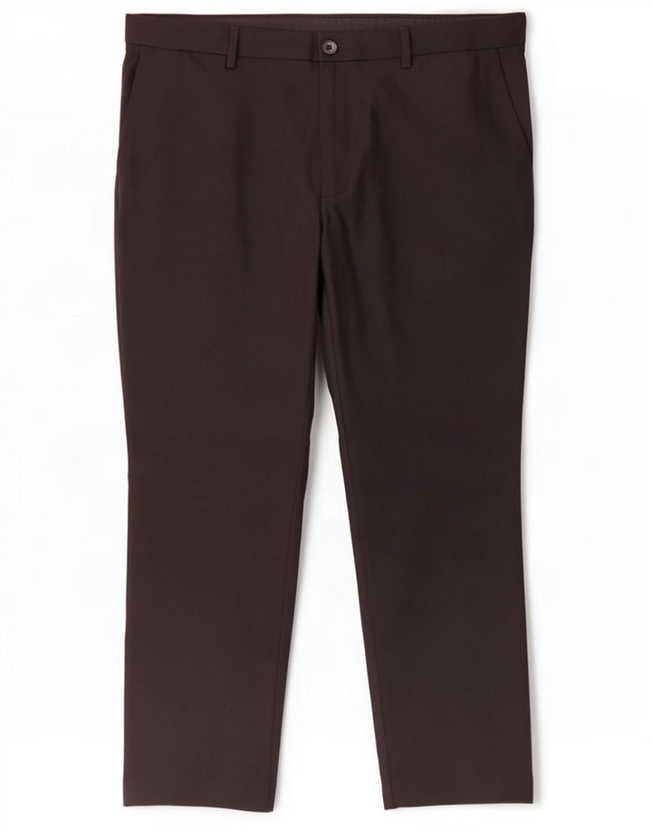 Marks & Spencer Mens Slim Chino Trousers W40 L29 Black Polyester