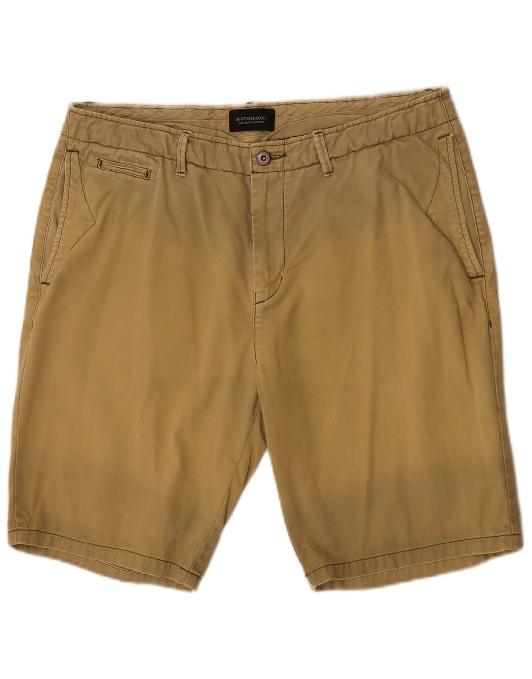 Scotch & Soda Mens Chino Shorts W34 Large  Khaki