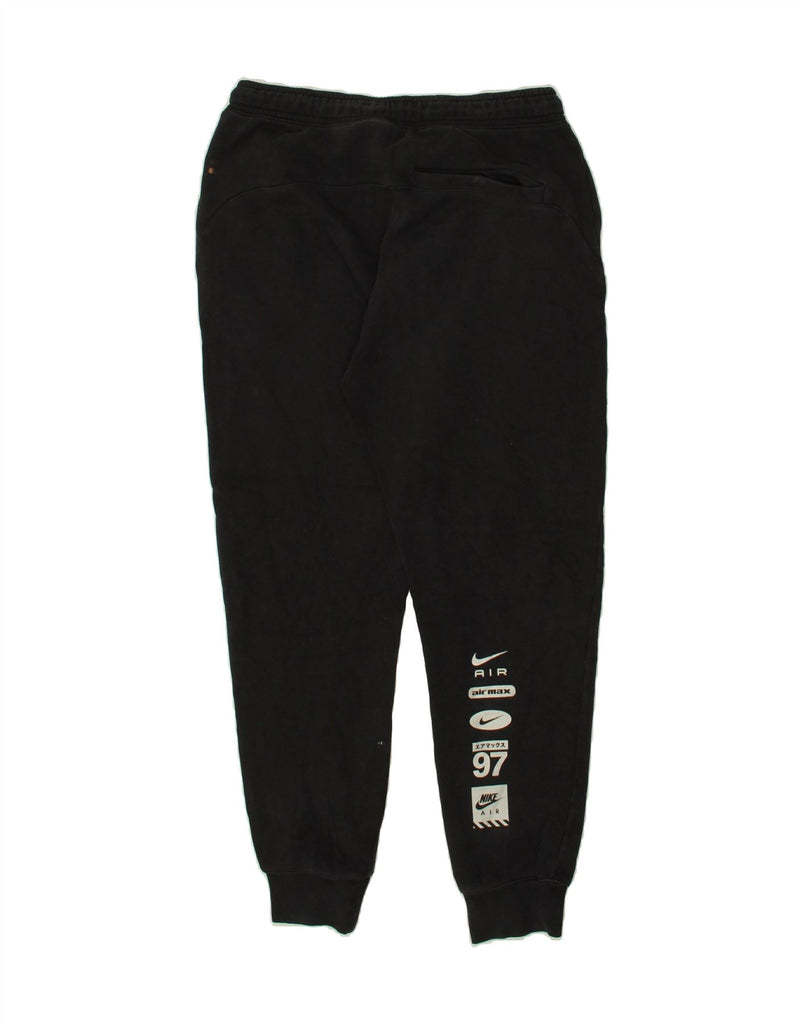 NIKE Mens Graphic Tracksuit Trousers Joggers Small Black Cotton Vintage Nike and Second-Hand Nike from Messina Hembry 