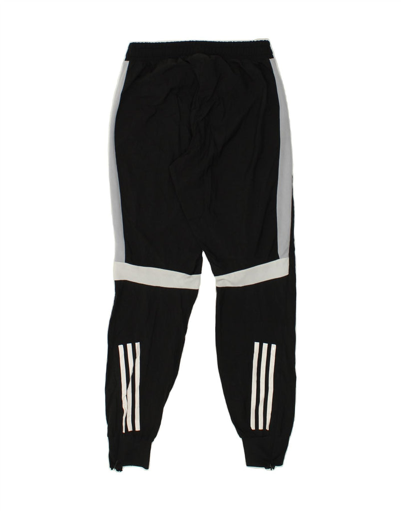 ADIDAS Womens Tracksuit Trousers Joggers UK 4/6 XS Black Colourblock | Vintage Adidas | Thrift | Second-Hand Adidas | Used Clothing | Messina Hembry 