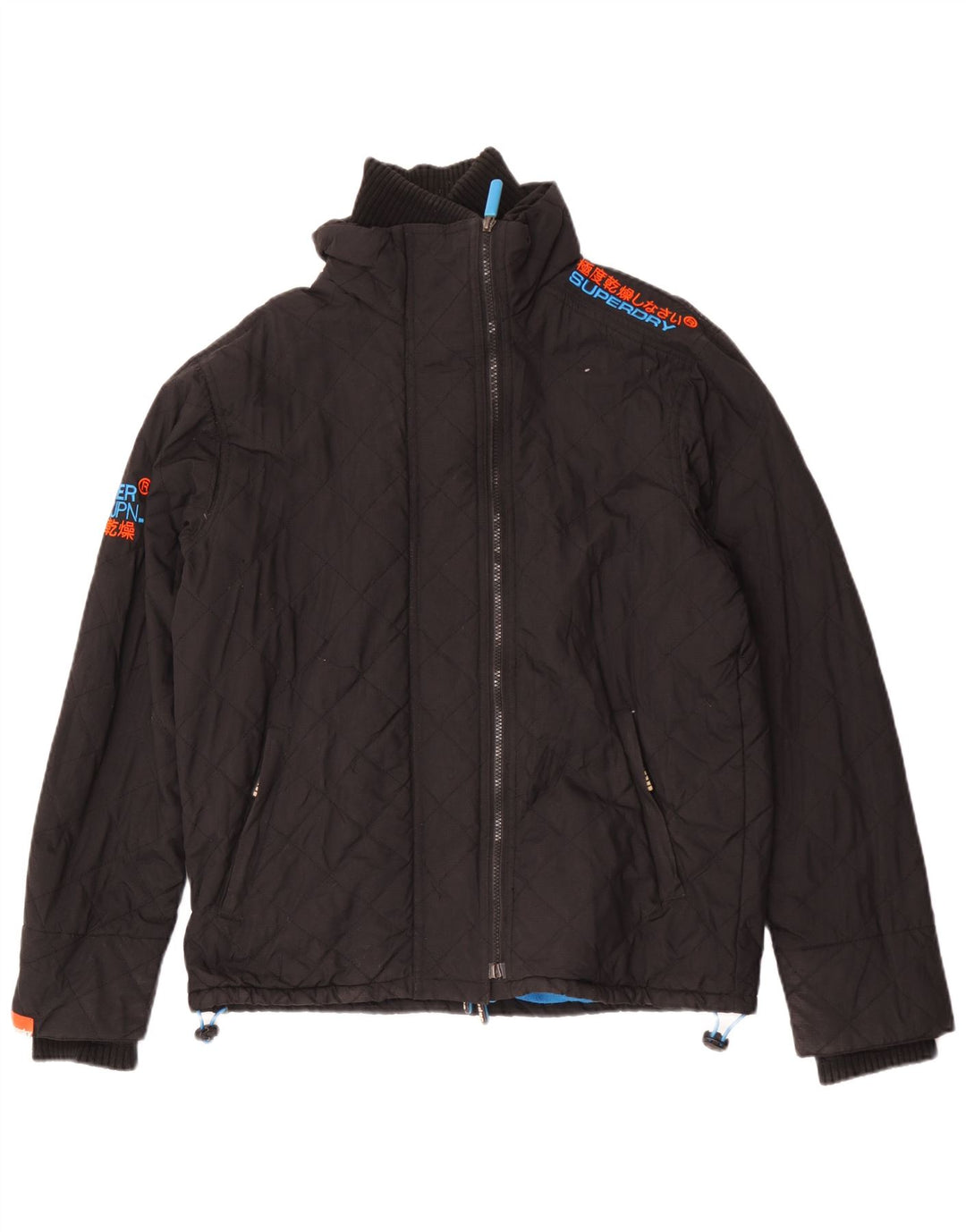 Superdry Womens The Windcheater Windbreaker Jacket UK 16 Large Black