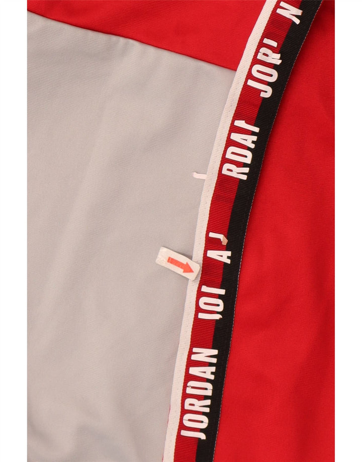 Jordan Boys Graphic Tracksuit Top Jacket 12-13 Years Large Red Colourblock