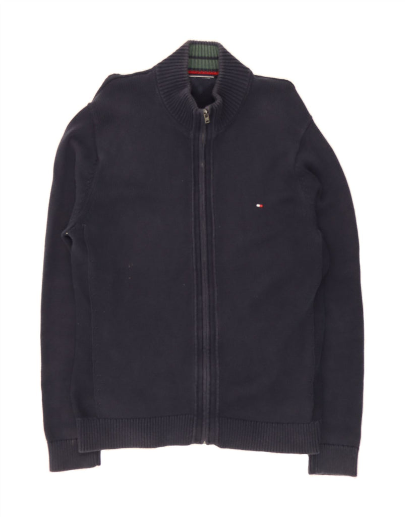 TOMMY HILFIGER Mens Tracksuit Top Jacket Medium Navy Blue Cotton Vintage Tommy Hilfiger and Second-Hand Tommy Hilfiger from Messina Hembry 
