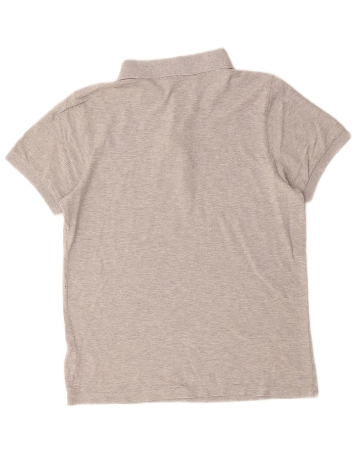Adidas Mens Polo Shirt Medium Grey Flecked Cotton