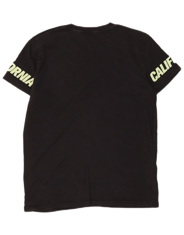 Hollister Mens Graphic T-Shirt Top Small Black