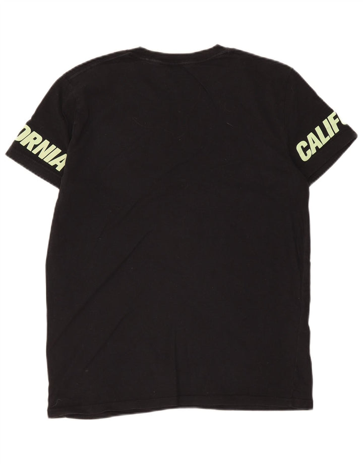 Hollister Mens Graphic T-Shirt Top Small Black
