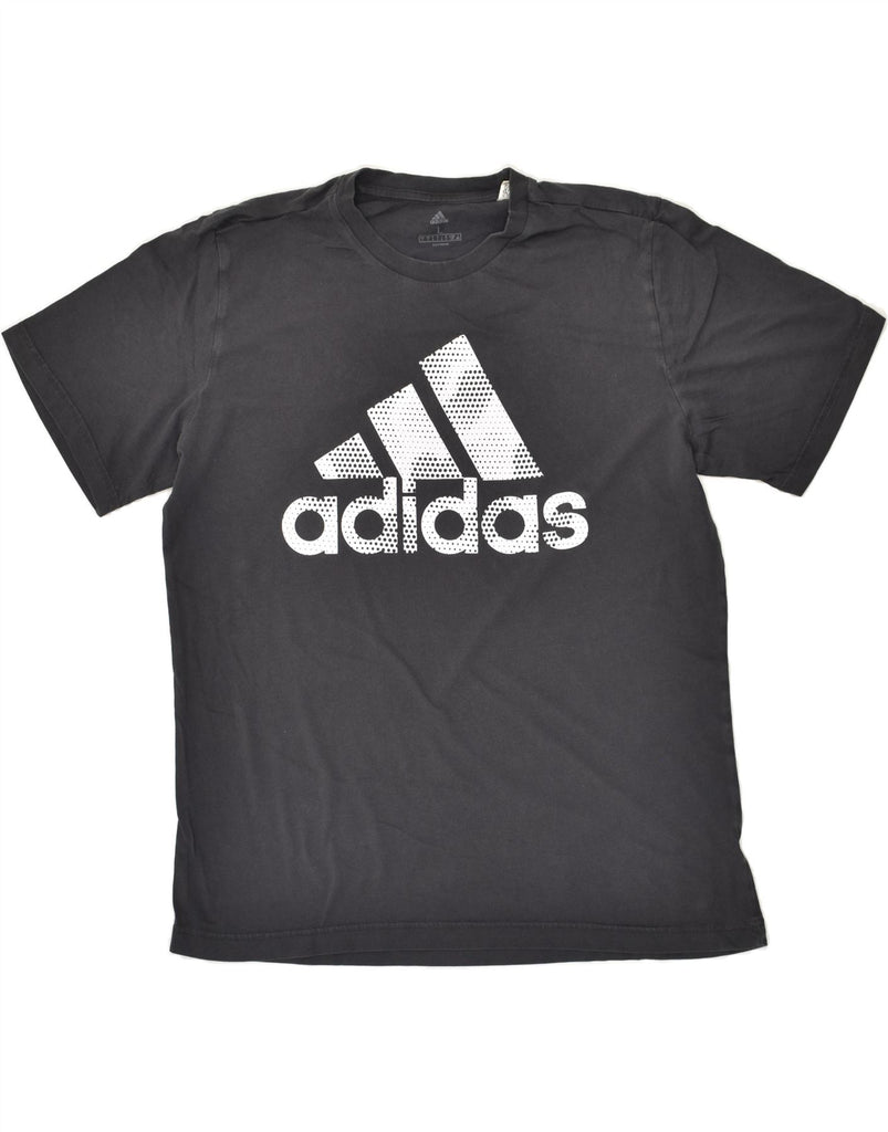 ADIDAS Mens Graphic T-Shirt Top Large Grey Cotton | Vintage Adidas | Thrift | Second-Hand Adidas | Used Clothing | Messina Hembry 