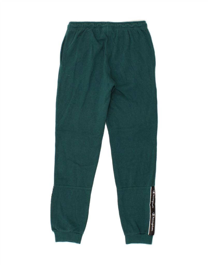 CHAMPION Boys Graphic Tracksuit Trousers Joggers 13-14 Years XL Green Vintage Champion and Second-Hand Champion from Messina Hembry 