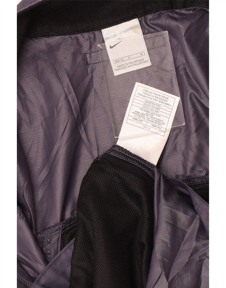 NIKE Womens Rain Jacket US 8/10 Medium Purple Polyester