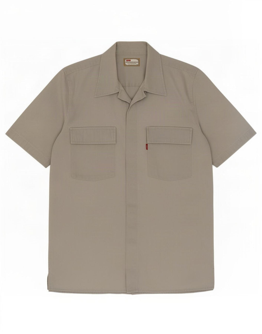 Levi's Mens Short Sleeve Shirt Medium Grey Cotton