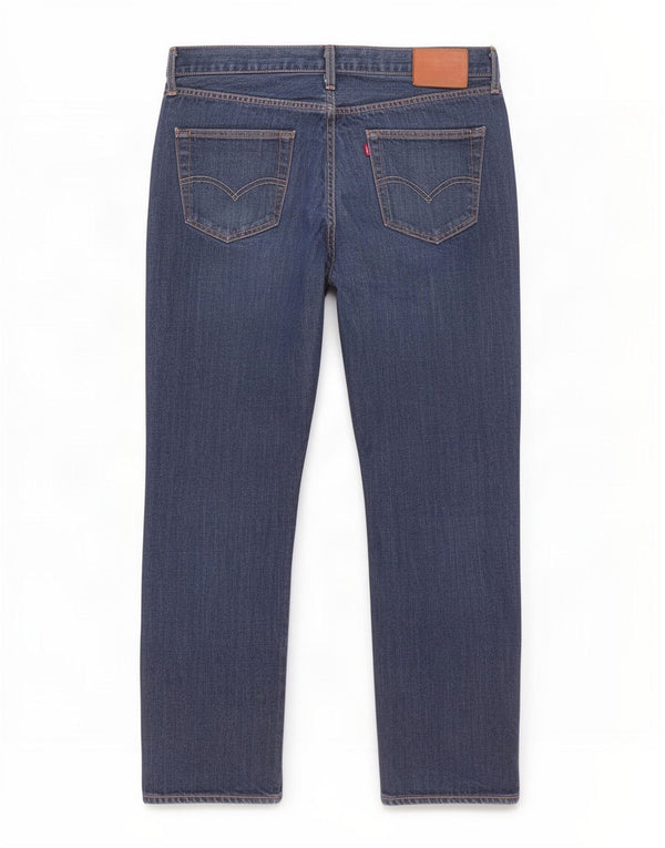 Levi's Mens 501 Straight Jeans W34 L30 Navy Blue Cotton