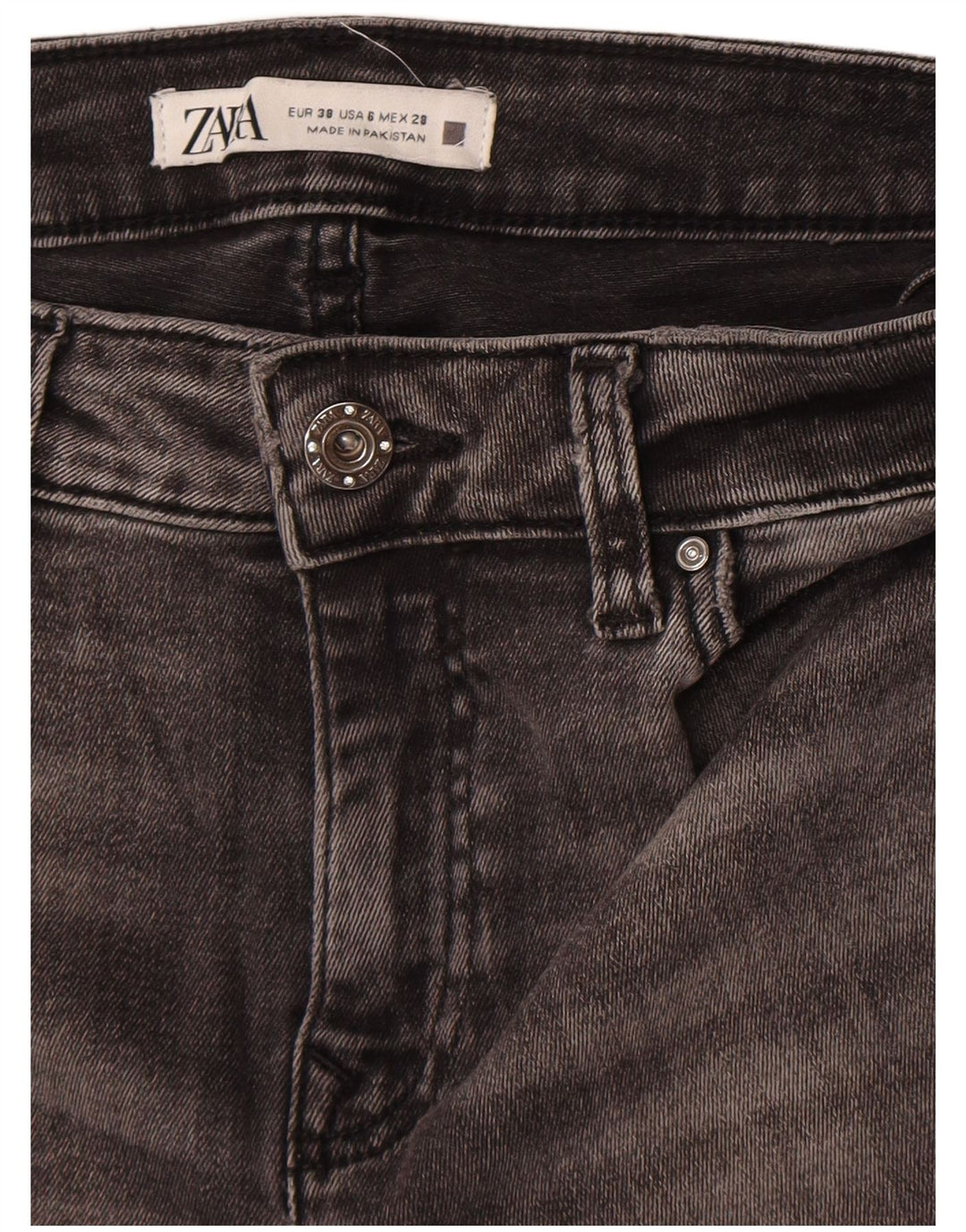 Zara Womens Skinny Jeans EU 38 Small W26 L27 Grey