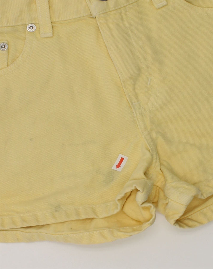 LEVI'S Girls Denim Shorts 9-10 Years Years Yellow Cotton | Vintage Levi's | Thrift | Second-Hand Levi's | Used Clothing | Messina Hembry 