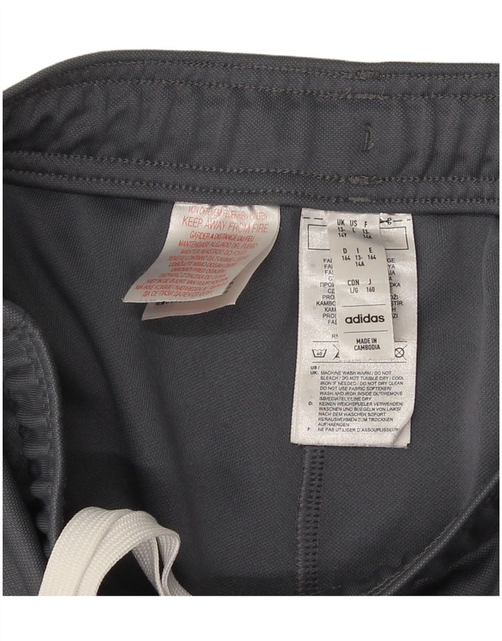 Adidas Boys Aeroready Tracksuit Trousers 13-14 Years  Grey Polyester