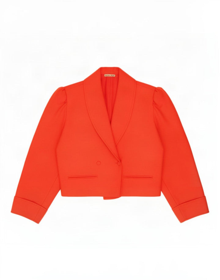 Vintage Womens Bolero Jacket UK 14 Medium Red Wool