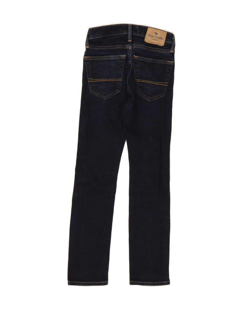 ABERCROMBIE & FITCH Boys Skinny Jeans 9-10 Years W24 L25 Navy Blue Cotton Vintage Abercrombie & Fitch and Second-Hand Abercrombie & Fitch from Messina Hembry 