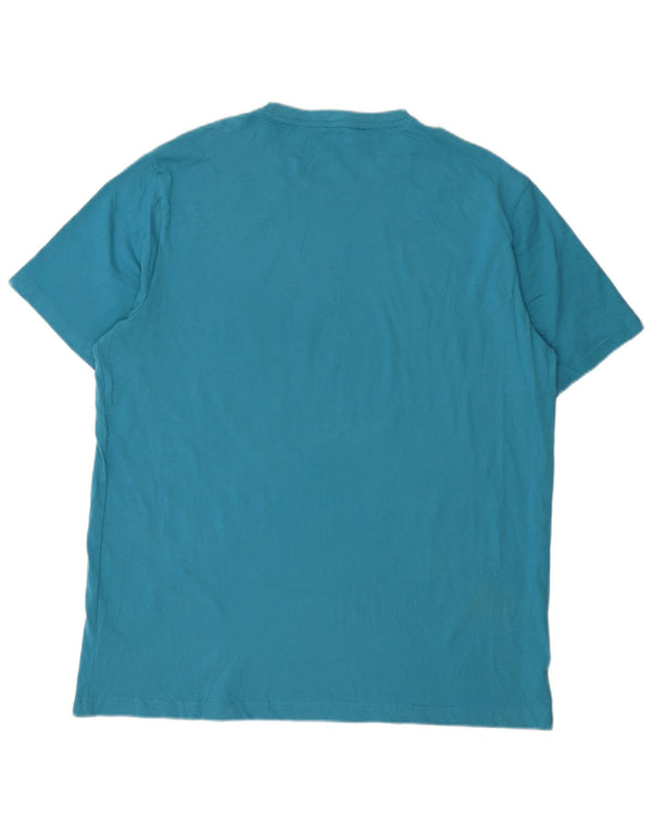 Mountain Warehouse Mens Graphic T-Shirt Top XL Blue Cotton
